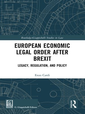 cover image of European Economic Legal Order After Brexit